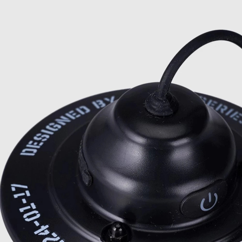 Retro LED Camping Lantern with Type-C Charging & 4 Light Modes