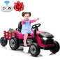 24V 2-Seater Ride-On Tractor Truck with Remote Control & Detachable Trailer – Perfect Gift for Kids Ages 2–6