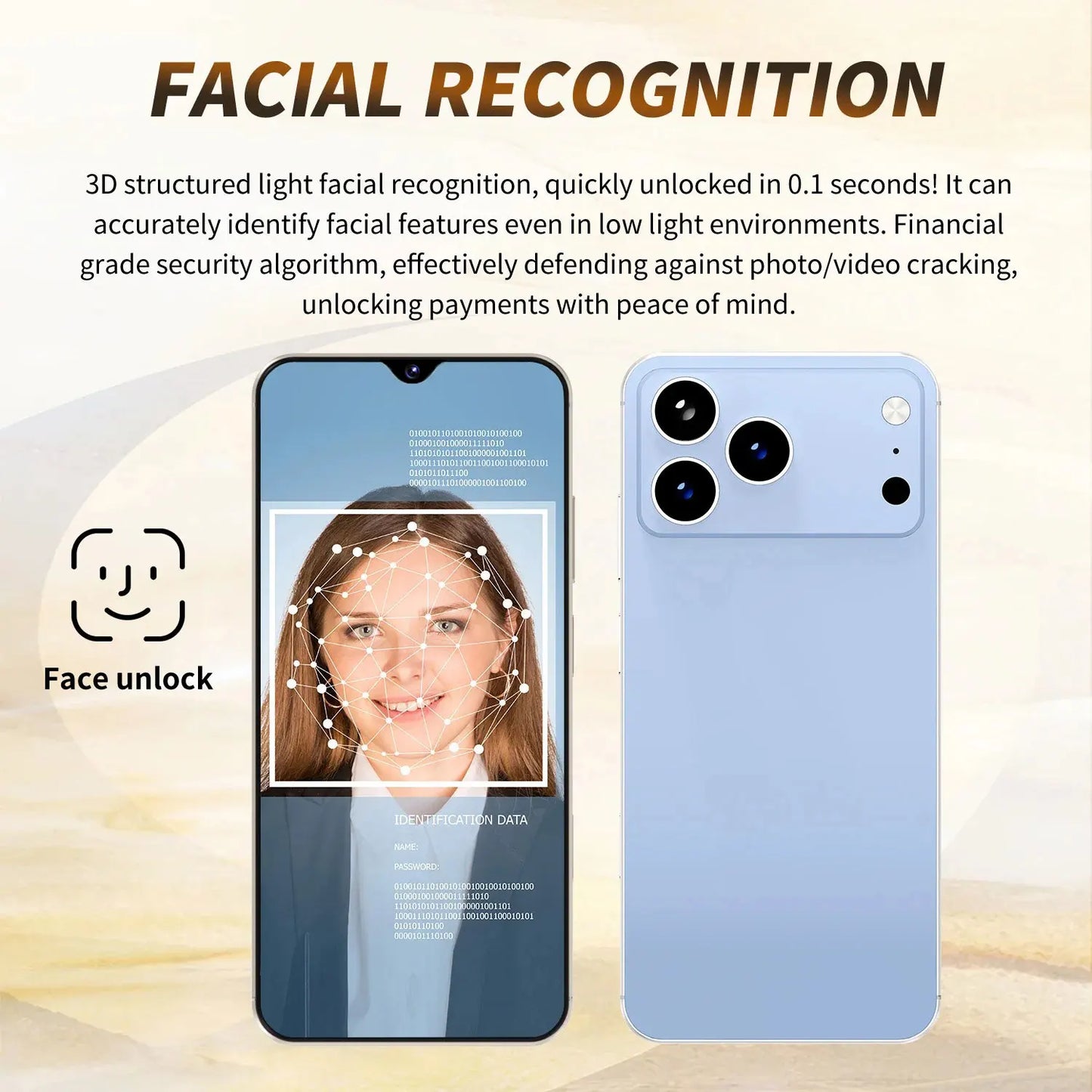 i17 Pro Max 7.0" 5G Smartphone with 48MP Rear Camera, 16MP Front Camera & 6800mAh Battery