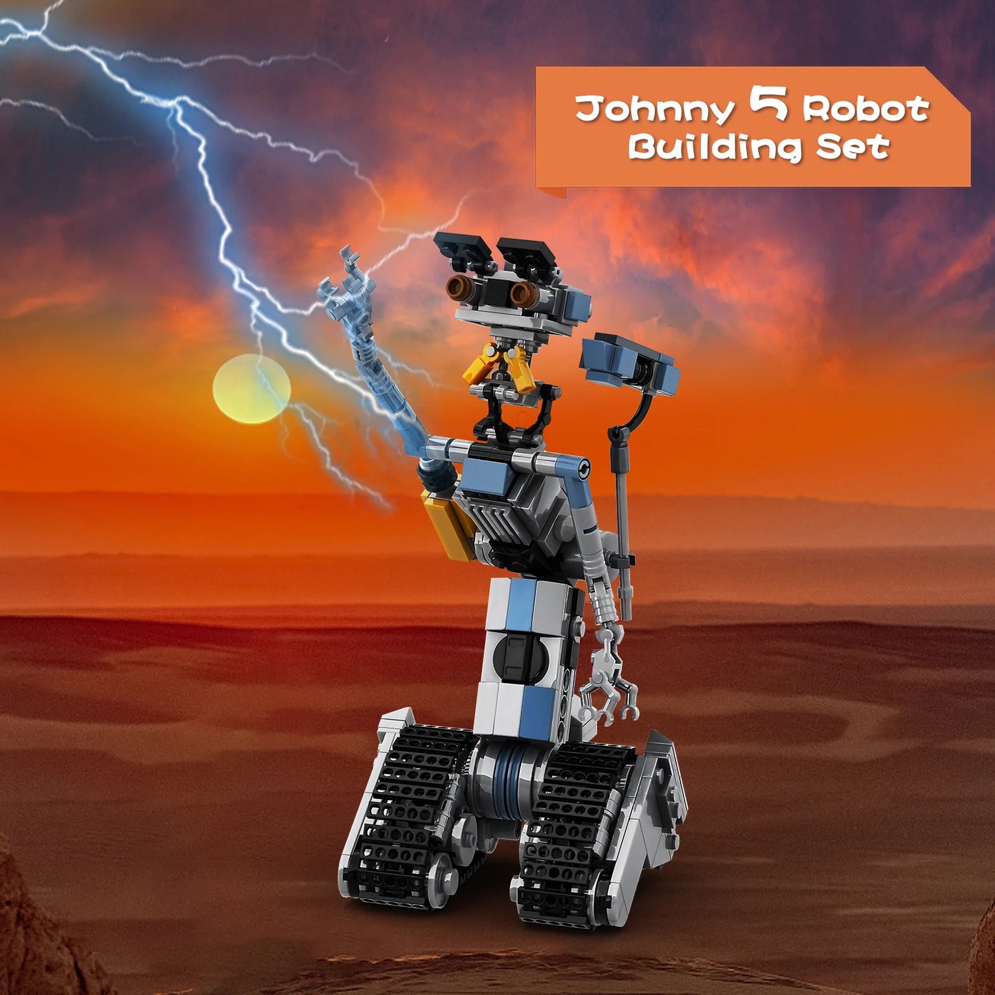 Johnny 5 Robot Building Blocks Set – 1176PCS  Perfect Gift For Kids, Collectors, and Nostalgic Fans