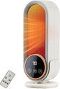 Portable 1200W PTC Ceramic Space Heater with Remote, Timer & Digital Display – Whisper-Quiet Heater for Bedroom or Office