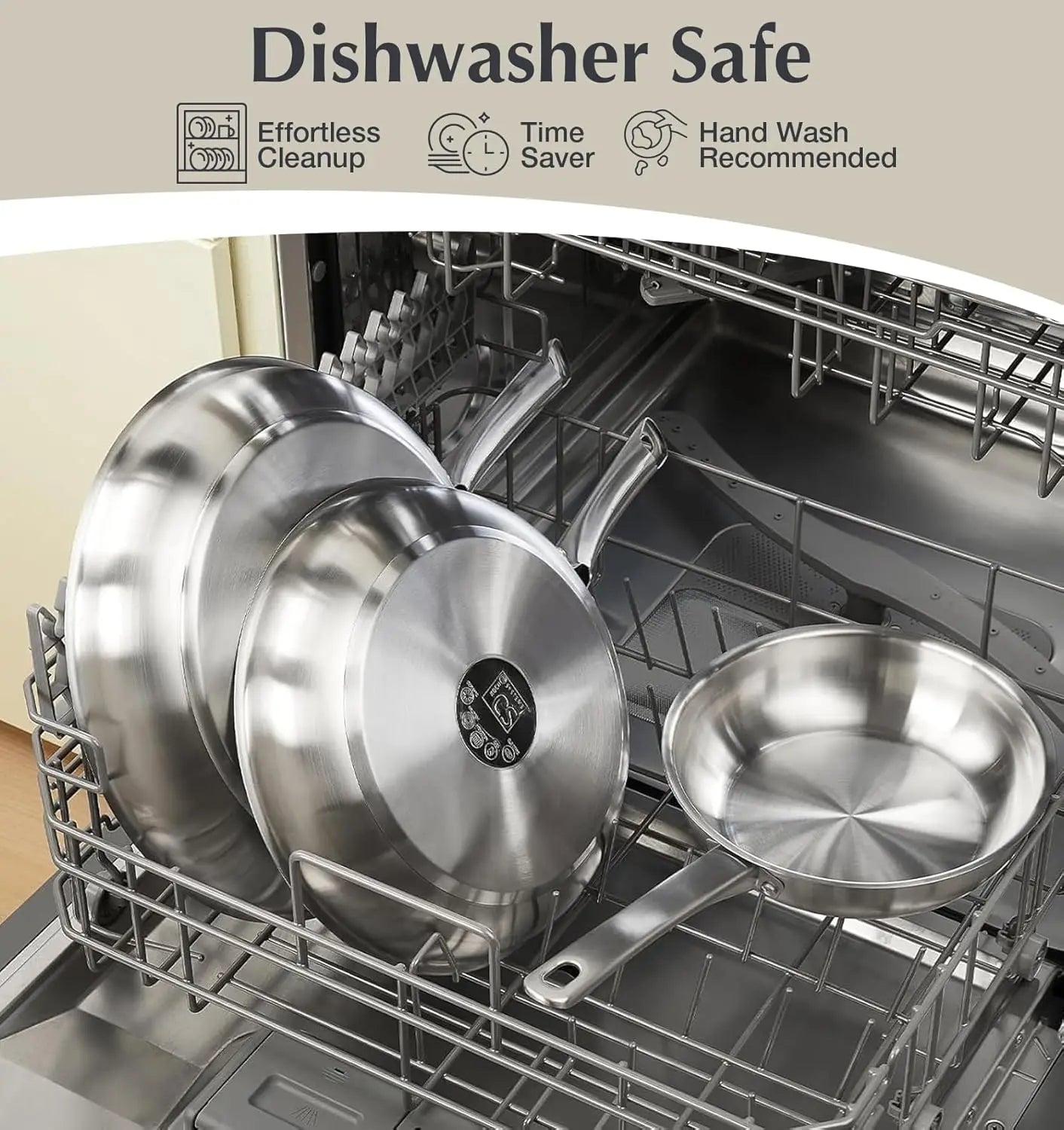 KOCH SYSTEME CS 10-Piece Stainless Steel Cookware Set – Induction Ready, Oven Safe to 500°F