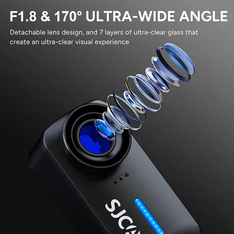 SJCAM C110+ 4K Mini Action Camera with 30M Waterproof Case & WiFi