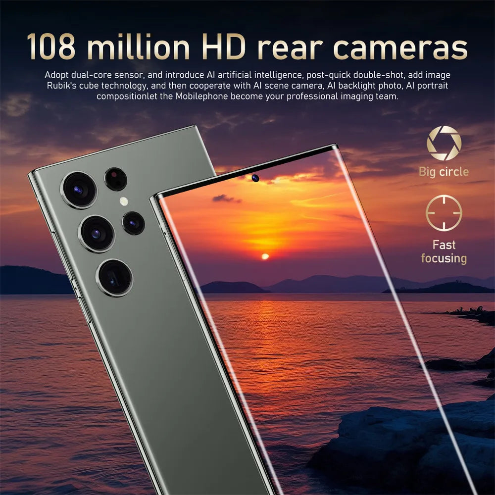 S25 Ultra 7.3" 5G Smartphone with 108MP Rear Camera, 72MP Front Camera & 7800mAh Battery
