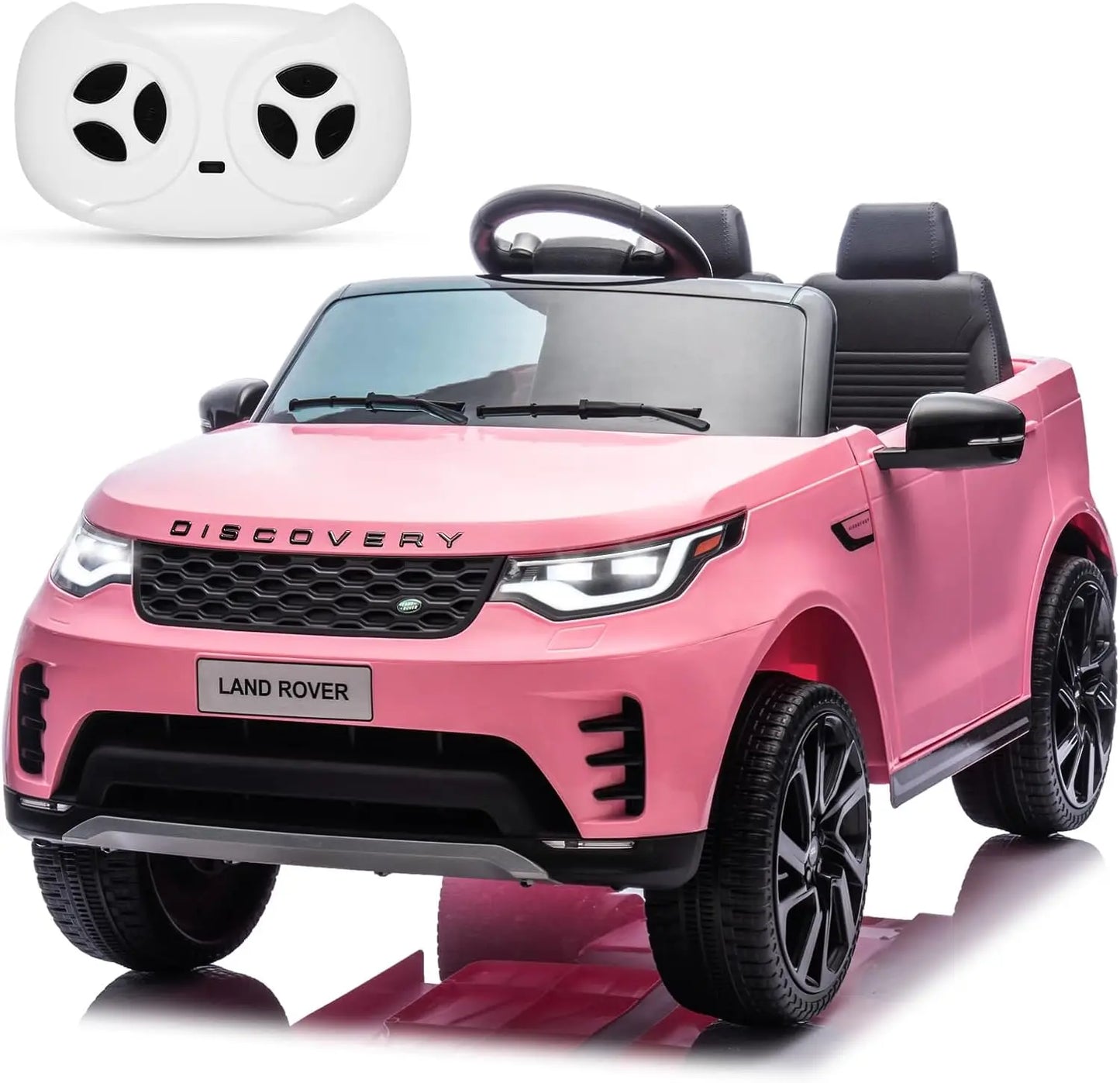 12V Licensed Land Rover 2 Seater Ride on Car for Kids with 2.4g Remote Control Double Doors LED Light 2.8 MPH Max Speed