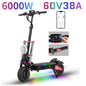 Boyueda S5 Electric Scooter – 6000W Dual Motor, 60V 38Ah Battery, 85 KM/H Max Speed, 120 KM Range, Hydraulic Suspension and Brakes