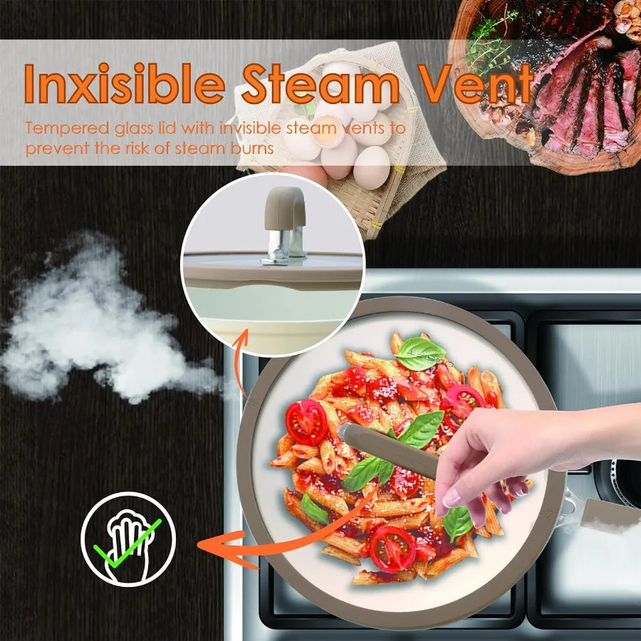 22-Piece Nonstick Ceramic Cookware Set – Pots, Pans & Kitchen Tools
Induction-Compatible Cookware with Stay-Cool Handles