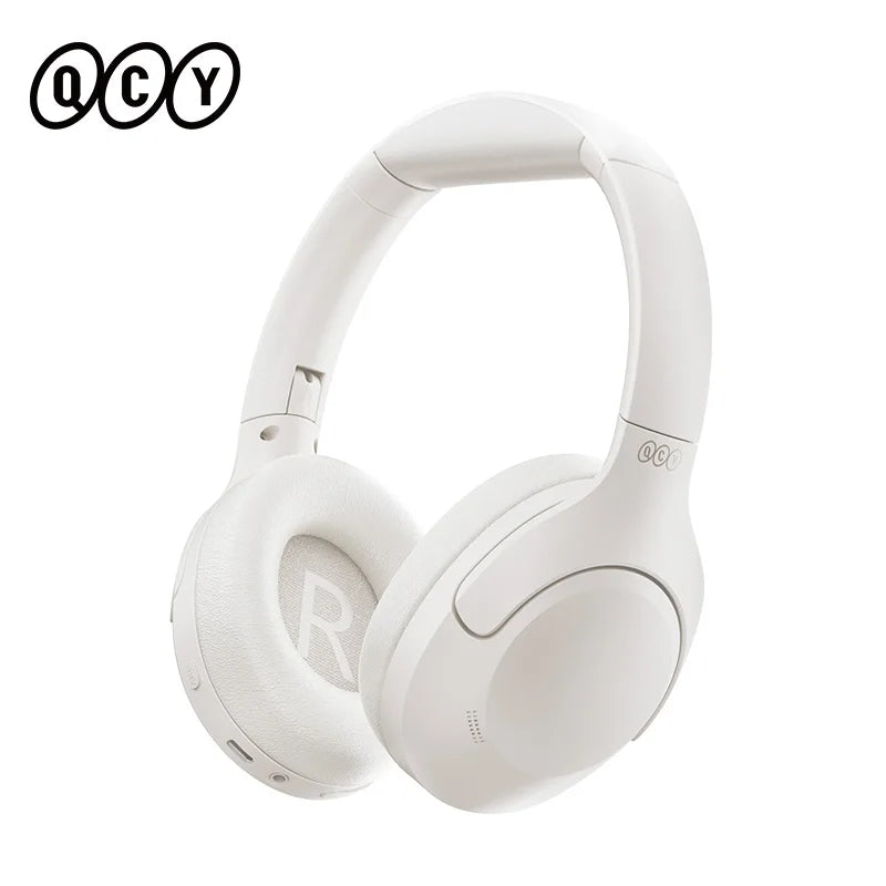 QCY H3 Lite ANC Wireless Headphones Bluetooth 5.3 Over-Ear Headset with HiFi Sound, 40mm Drivers & 60H Battery Life