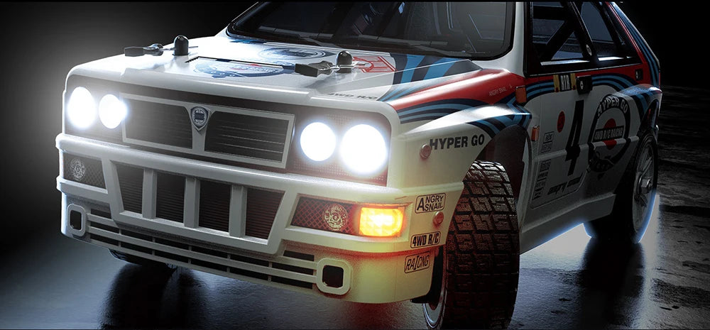 MJX Hyper Go 14304 1:14 Volkswagen Polo R WRC Brushless RC Car – 42KM/H Drift Rally Racer with Gyro, Lights & Metal Chassis