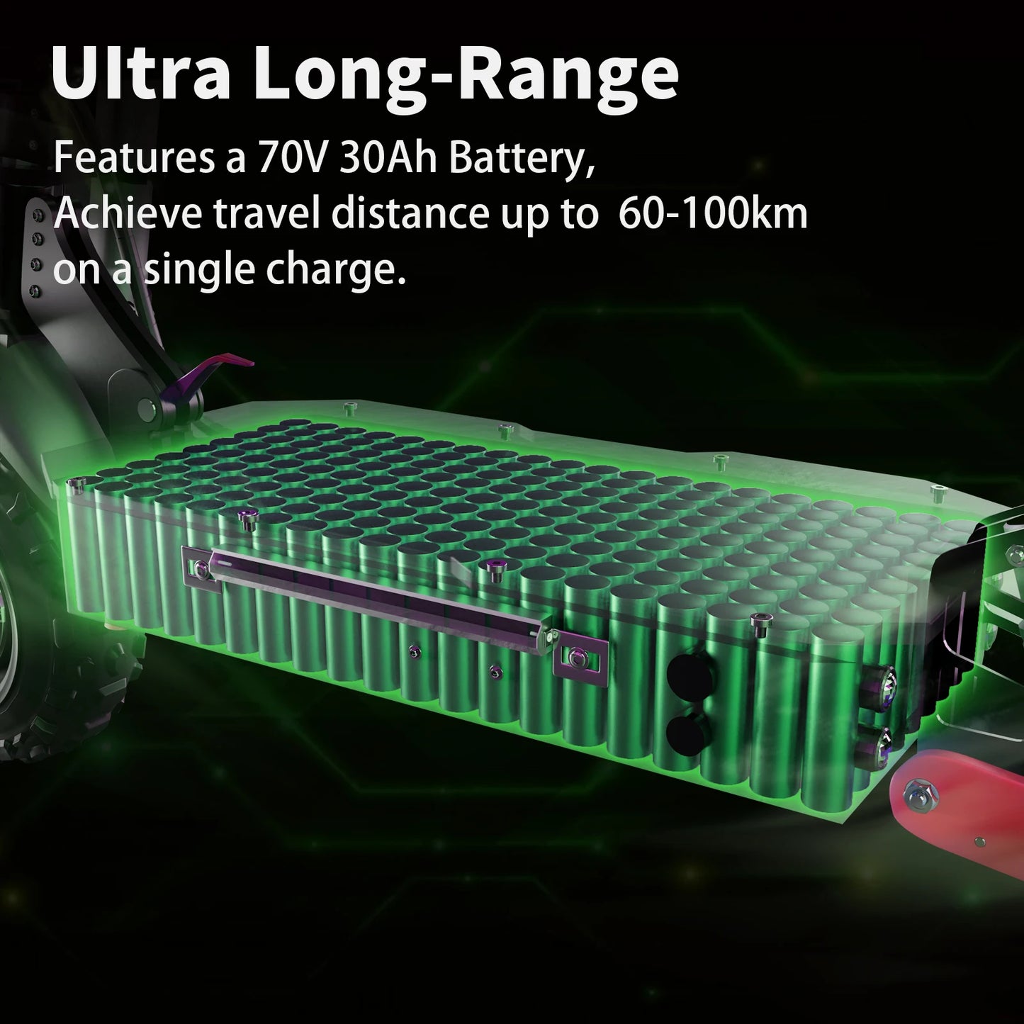 6000W 72V Electric Scooter – High-Speed Off-Road eScooter with Seat, Dual Drive, and LCD Display