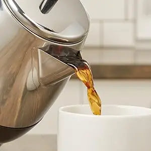 Farberware 4-Cup Electric Coffee Percolator – Stainless Steel Coffee Maker with Automatic Keep Warm & No-Drip Spout