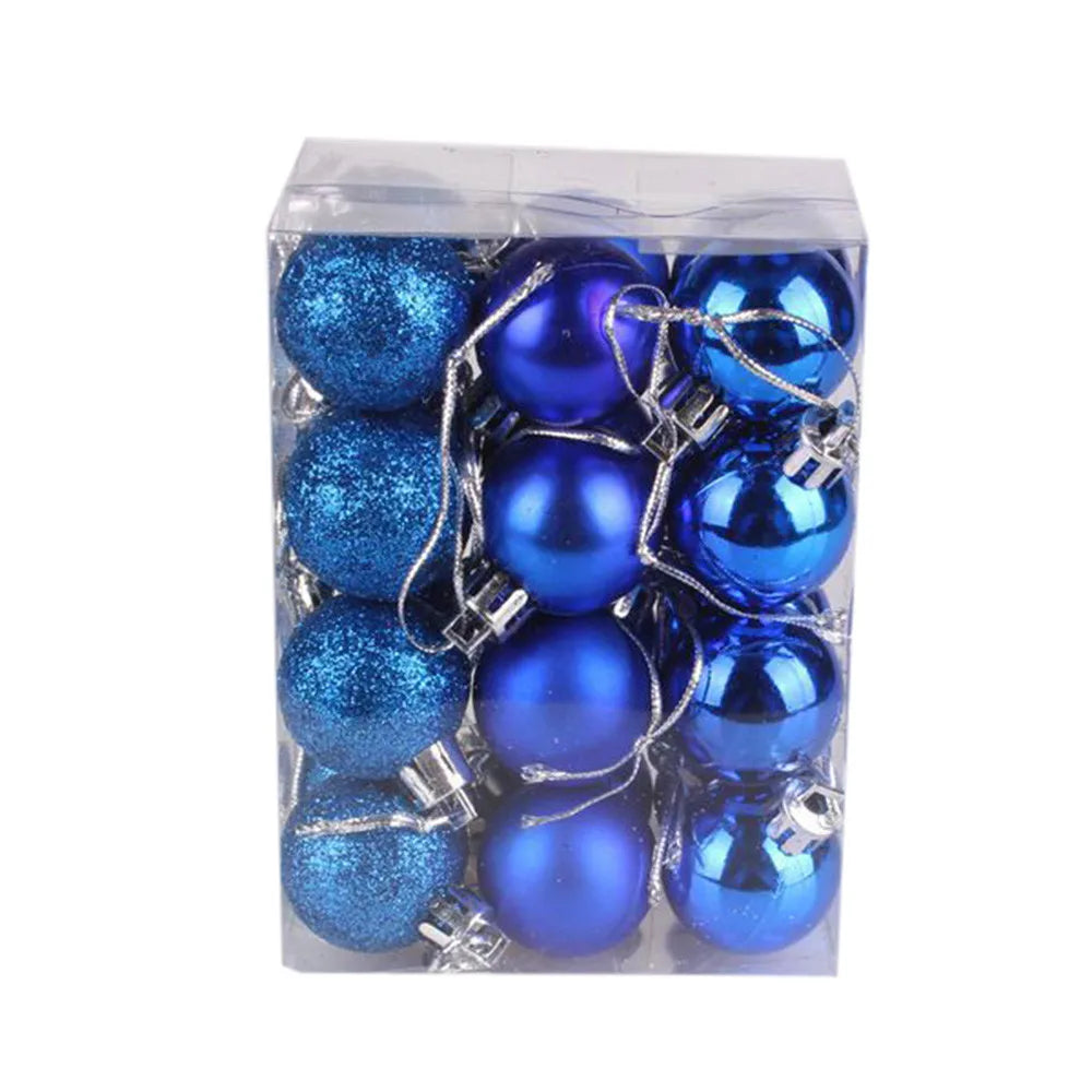 24Pcs Christmas Ball Christmas Tree Decoration Ornaments