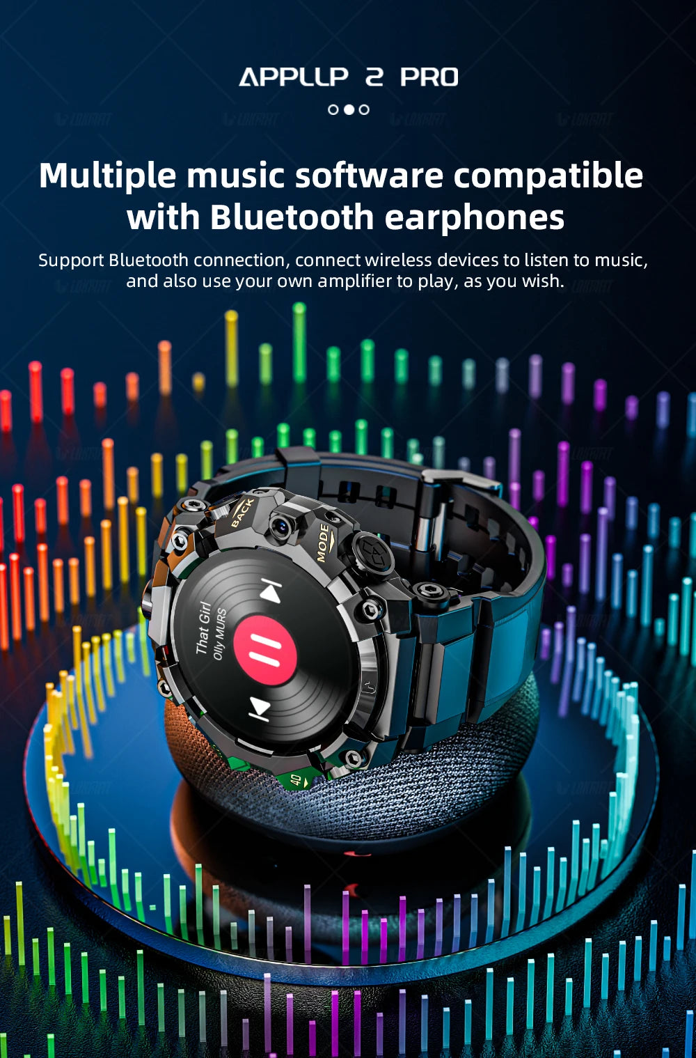 LOKMAT APPLLP 2 PRO Rugged Sport Android Smart Watch