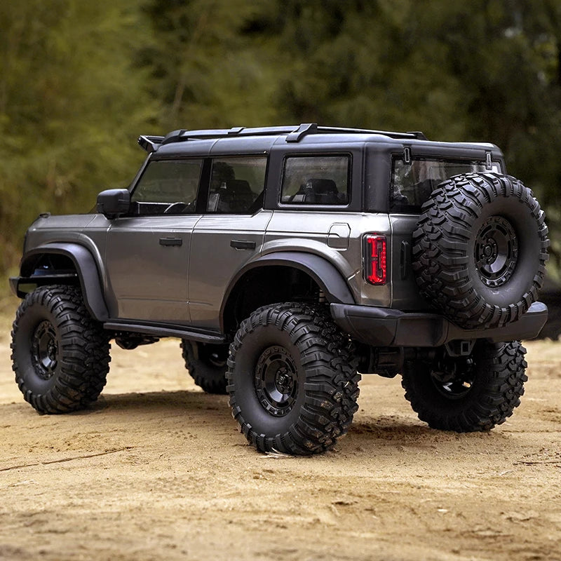 1/10 HB RC Crawler 4WD RTR Rock Off-Road Vehicle – Metal Gears, LED Lights, 2-Speed, Remote Control Truck for Adults