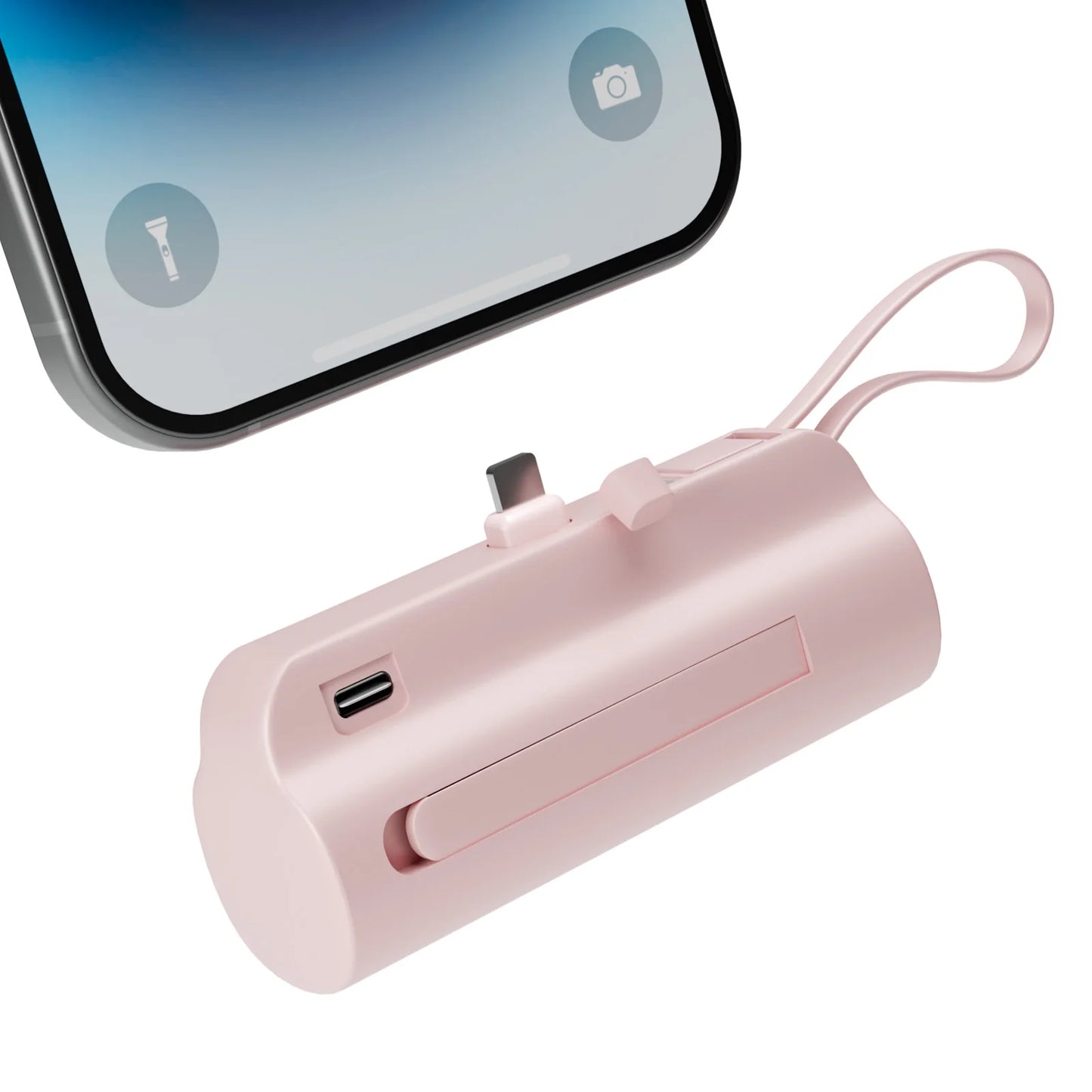 Mini Portable Power Bank 4500mAh – Capsule Charger with Dual USB-C Ports