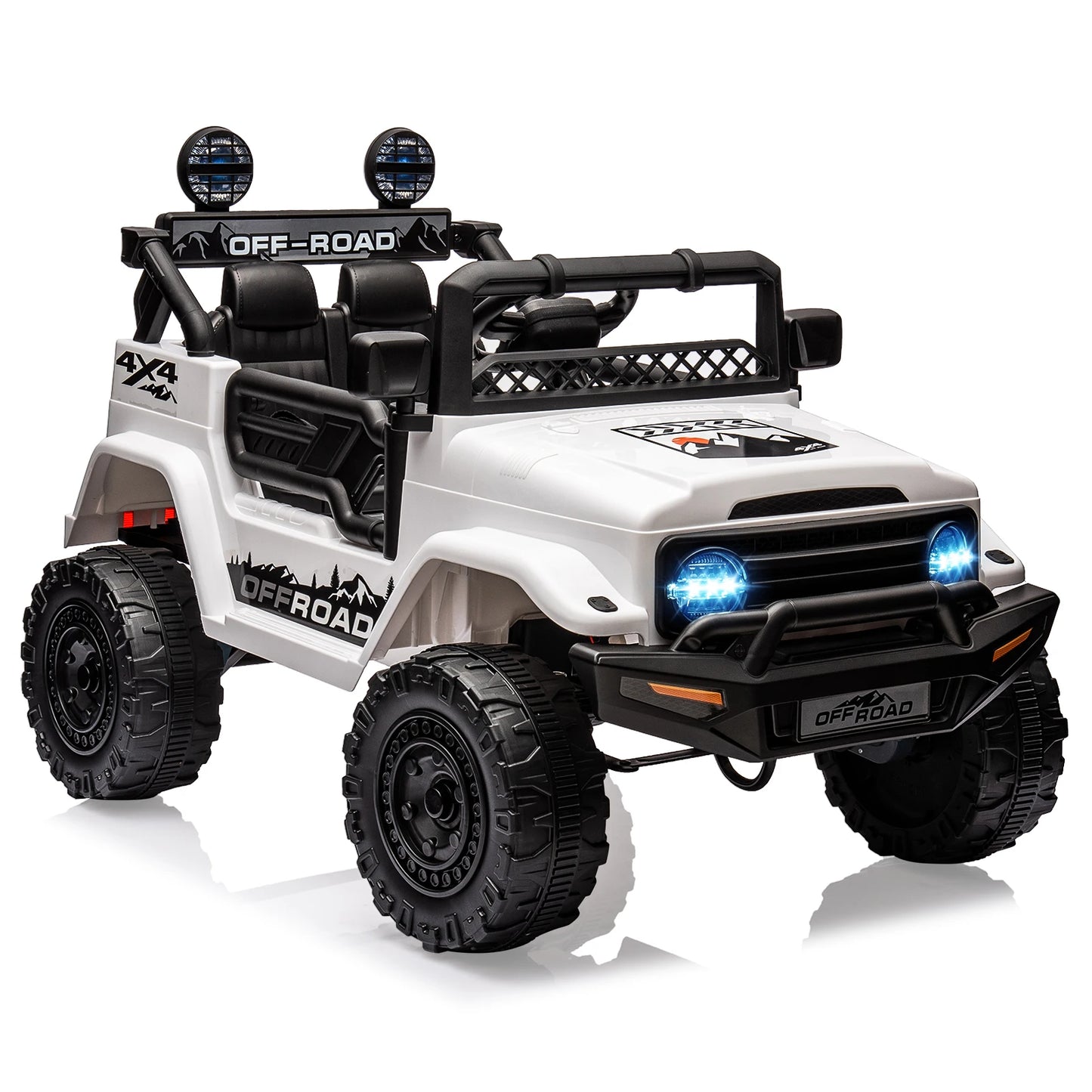 12V Ride-On Truck for Kids – 2 Seater Electric Vehicle with Remote Control, Bluetooth Audio & LED Lights