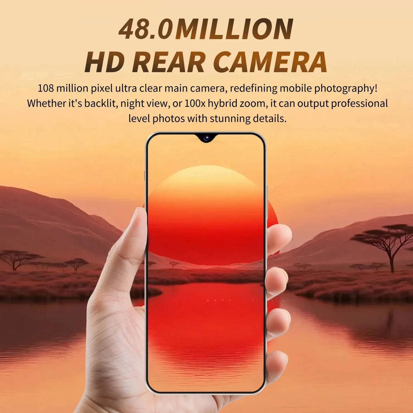 i17 Pro Max 7.0" 5G Smartphone with 48MP Rear Camera, 16MP Front Camera & 6800mAh Battery