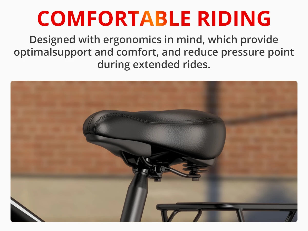 AMYET EB26 1000W Electric Bike with 26" Fat Tires & 48V Battery