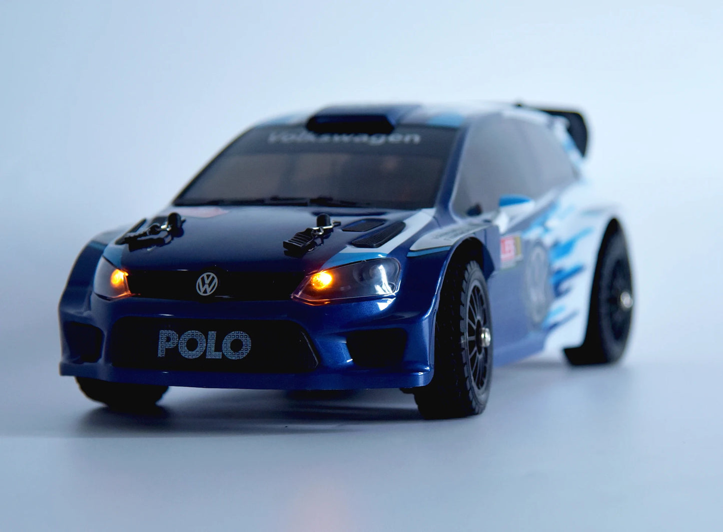 MJX Hyper Go 14304 1:14 Volkswagen Polo R WRC Brushless RC Car – 42KM/H Drift Rally Racer with Gyro, Lights & Metal Chassis
