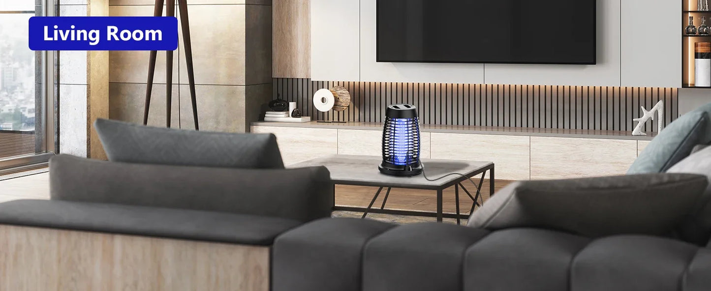 PALONE Solar Bug Zapper – 2-in-1 Mosquito Killer & Camping Light (4500V)