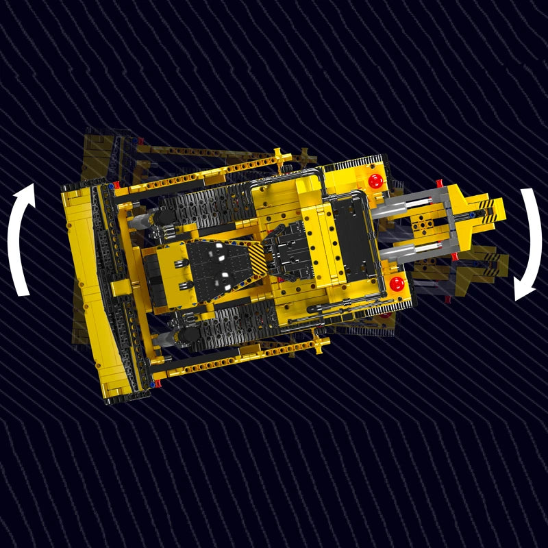 Remote-Controlled Bulldozer Building Block Set – 1508PCS D11 RC Construction Vehicle Toy by Mould King