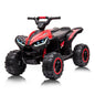 12V Kids Ride-On ATV Quad – Electric Four-Wheeler with Dual Motors, LED Lights, USB Music, and Treaded Tires for Ages 3–6