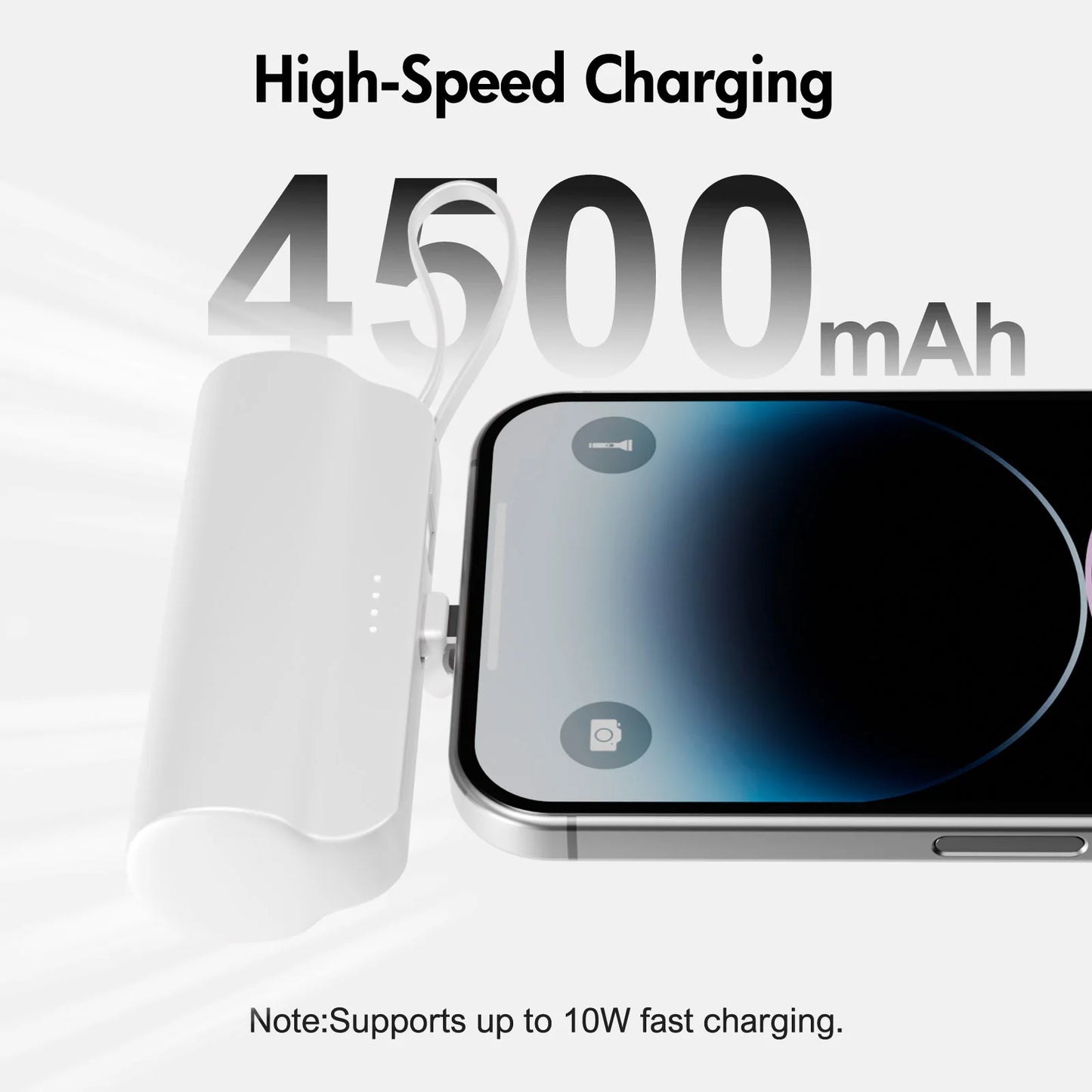 Mini Portable Power Bank 4500mAh – Capsule Charger with Dual USB-C Ports