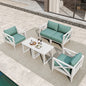 Aluminum Outdoor Patio Conversation Set with Coffee Table