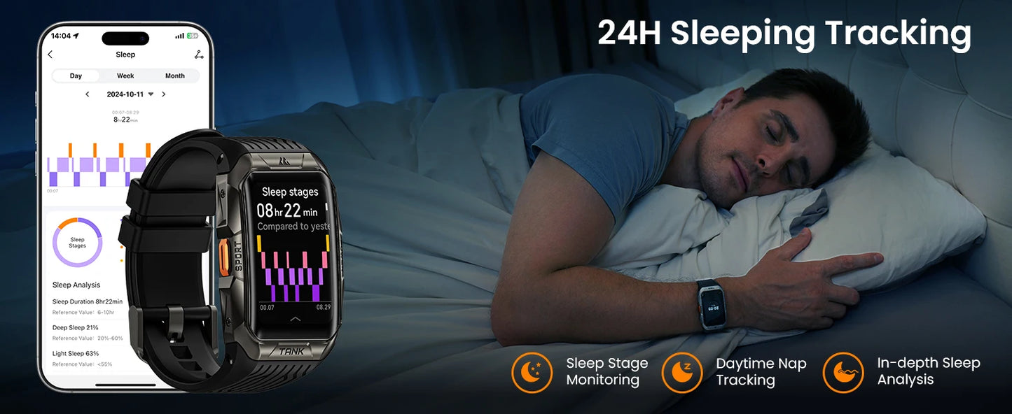 KOSPET TANK X2 Ultra GPS Smart Watch – Military Grade, 3D Curved AMOLED Display, Compass & Altimeter, Waterproof Smartwatch