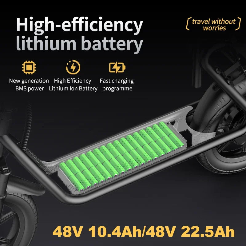 SBS/ESBSPRO 500W Electric Scooter for Adults – 48V Battery, 28-Mile Range, 14" Tires, Foldable with Seat & Rear Basket