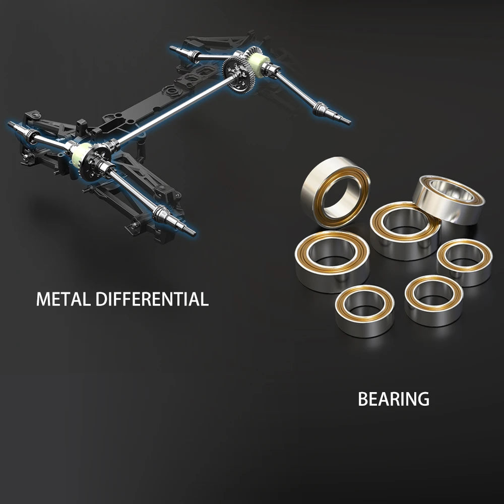 MJX Hyper Go 16207 1/16 RC Car – 70KM/H Brushless Off-Road 4WD Truck with 3S Battery & Metal Chassis