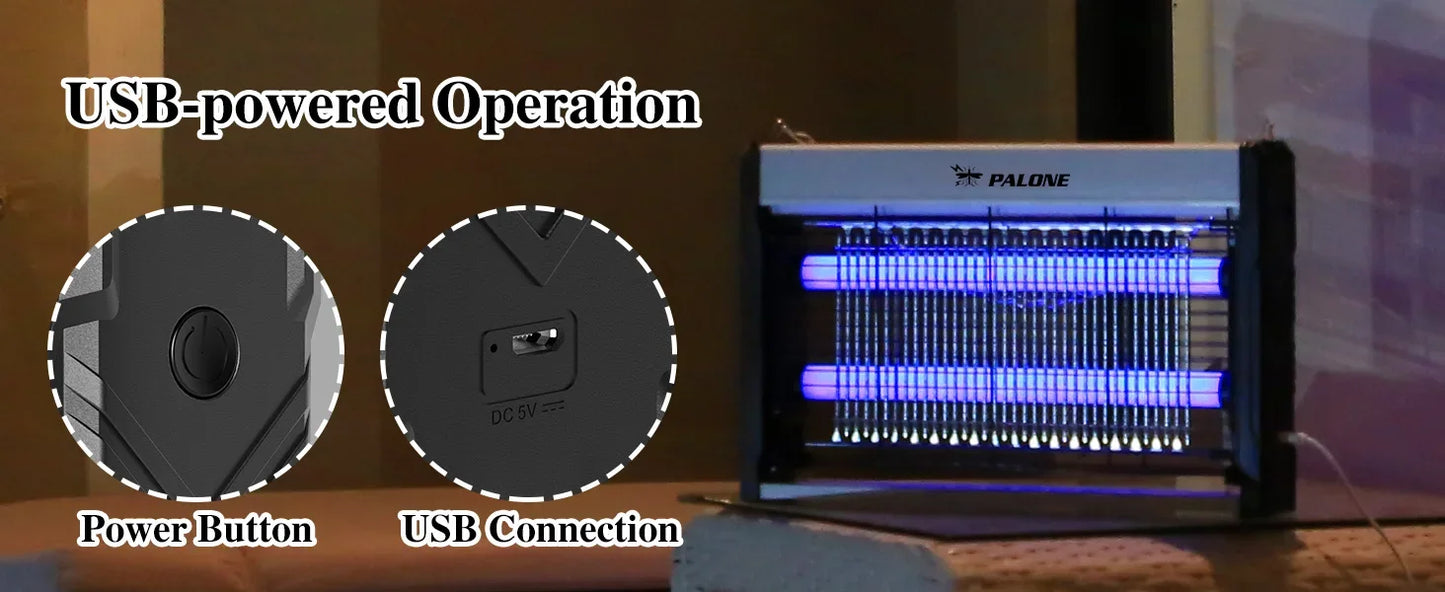 Electric Bug Zapper 3200V – Powerful Mosquito & Insect Killer
