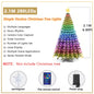 Waterproof  Smart APP Control LED Waterfall Christmas Tree String Lights with Star Topper for Christmas Party Holiday Decoration
