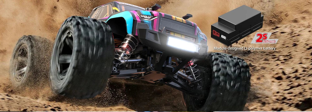 MJX Hyper Go 16207 1/16 RC Car – 70KM/H Brushless Off-Road 4WD Truck with 3S Battery & Metal Chassis