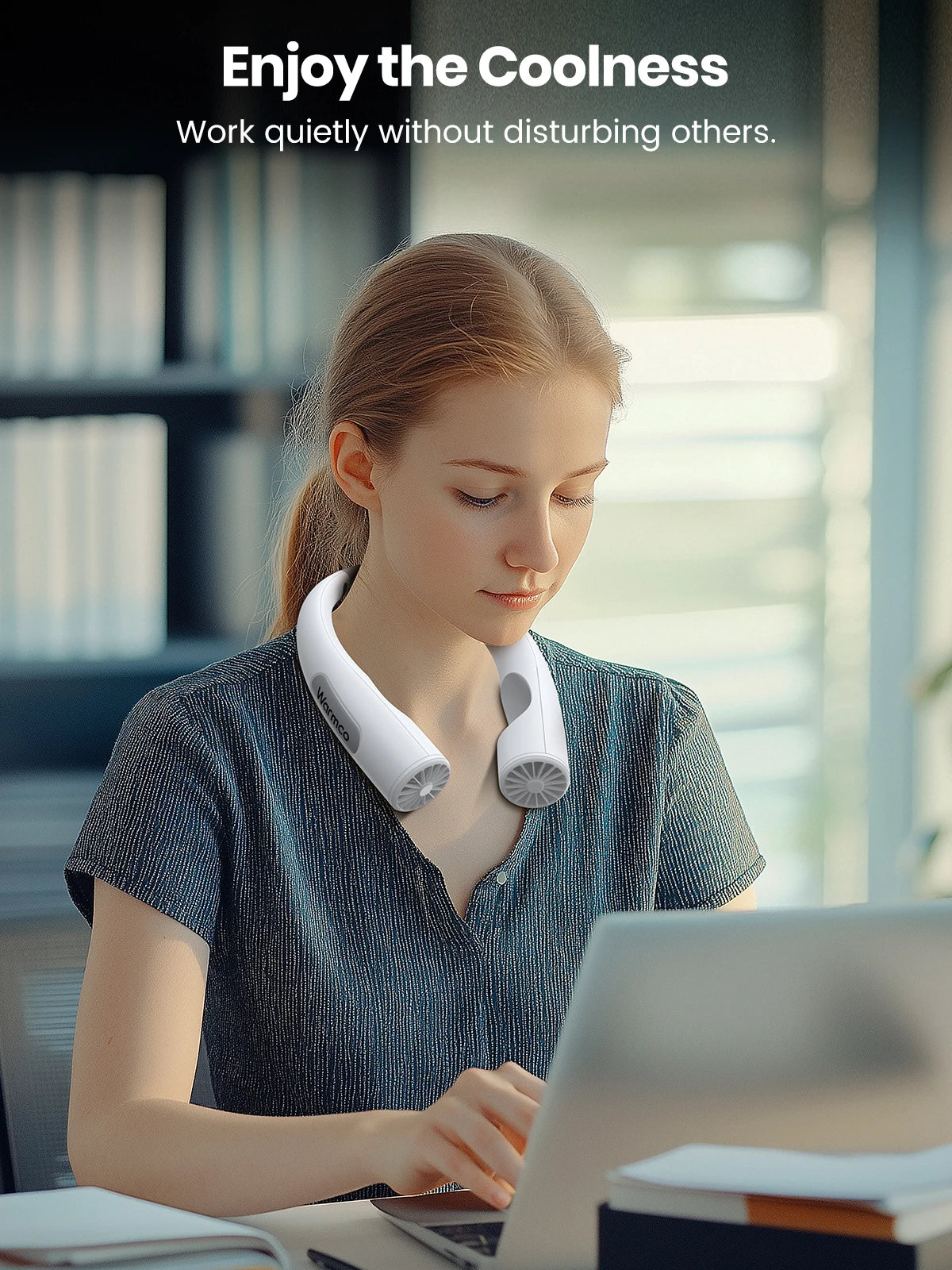 Warmco 10000mAh Portable Neck Fan