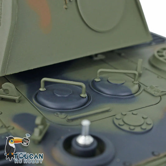 1/16 Heng Long German Panther V RC Tank Toy – 2.4GHz Metal Version with Smoke, Recoil, and Infrared Battle System