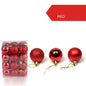 24Pcs Christmas Ball Christmas Tree Decoration Ornaments
