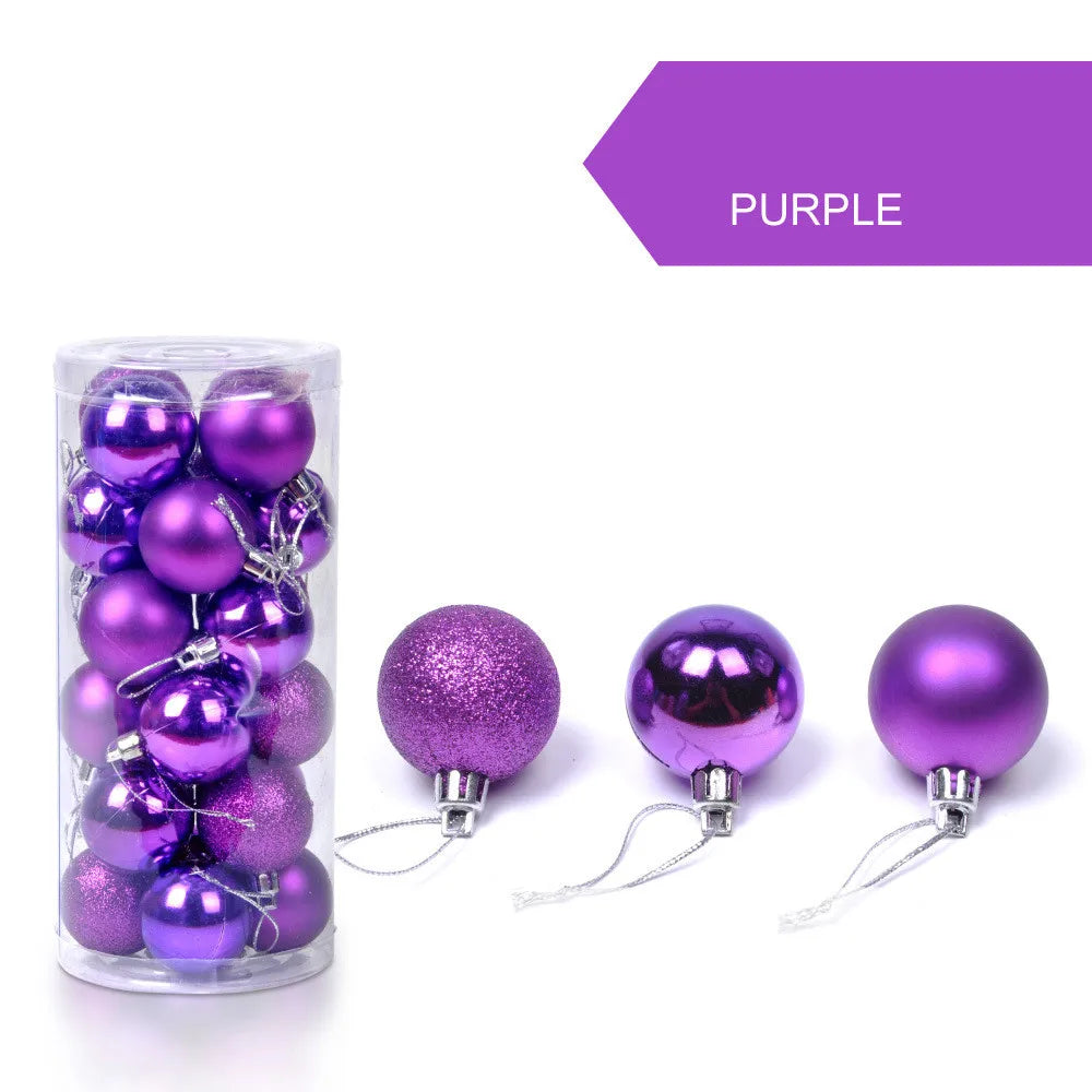 24Pcs Christmas Ball Christmas Tree Decoration Ornaments
