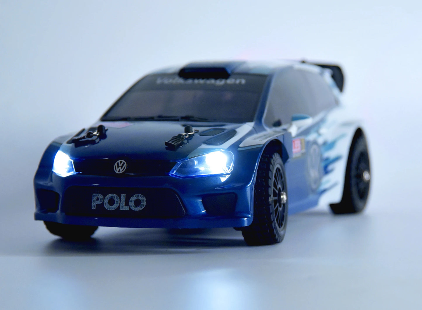 MJX Hyper Go 14304 1:14 Volkswagen Polo R WRC Brushless RC Car – 42KM/H Drift Rally Racer with Gyro, Lights & Metal Chassis