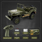 JJRC 1/10 Military RC Car – Full Steering, LED Lights, Metal Build, Off-Road Simulation Vehicle