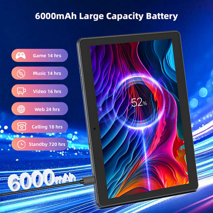 BAKEN 10.1-Inch Android 13 Tablet 2-in-1 Set – 4GB(2+2)+64GB