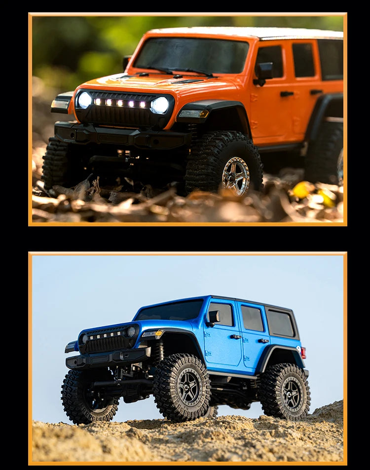 C8801 1:18 RC Climbing Jeep – 4WD Off-Road Rock Crawler with Lights, 2.4GHz Remote, 370 Motor & Simulation Body