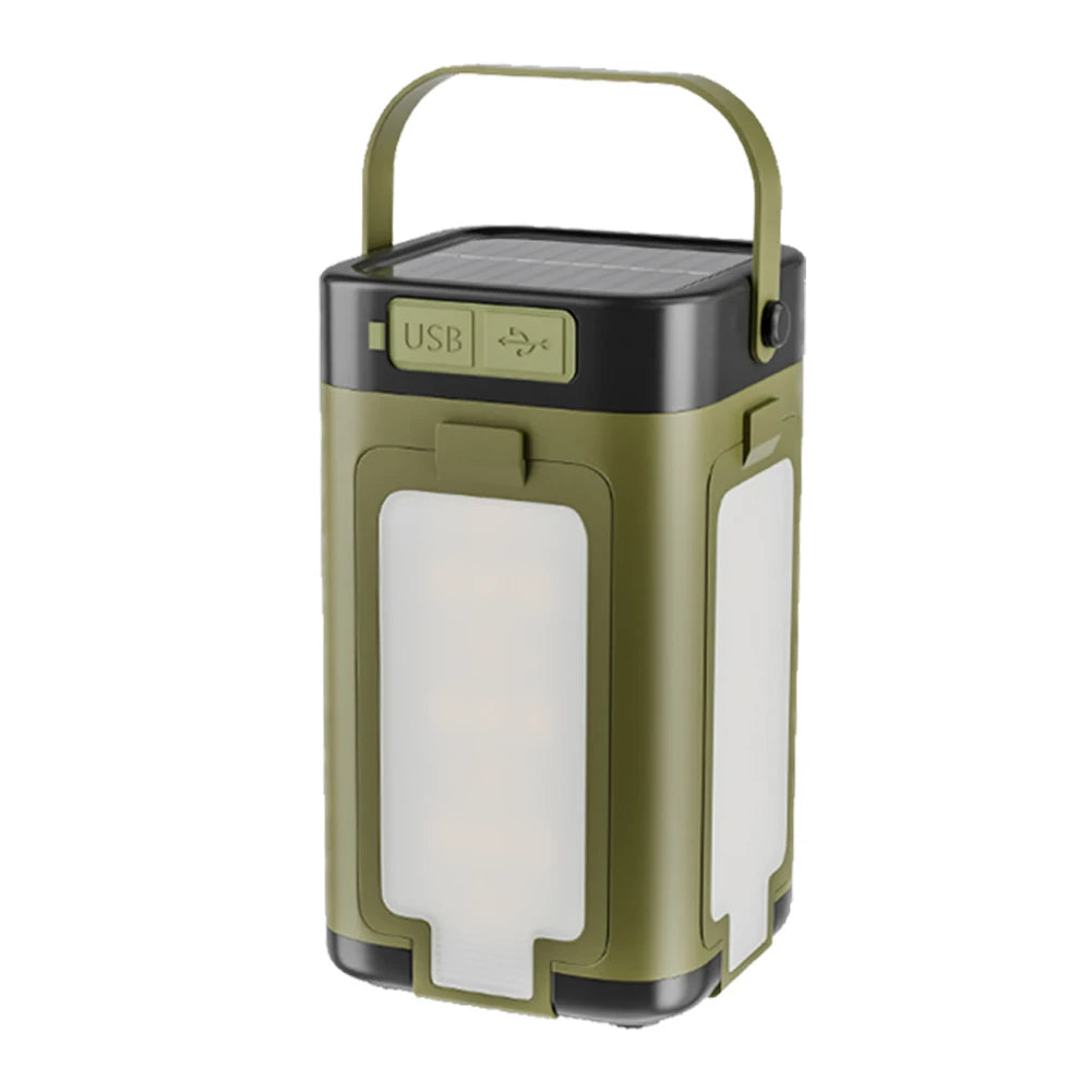 Rechargeable Lantern Power Bank Solar Camping Lantern Portable LED Tent Light