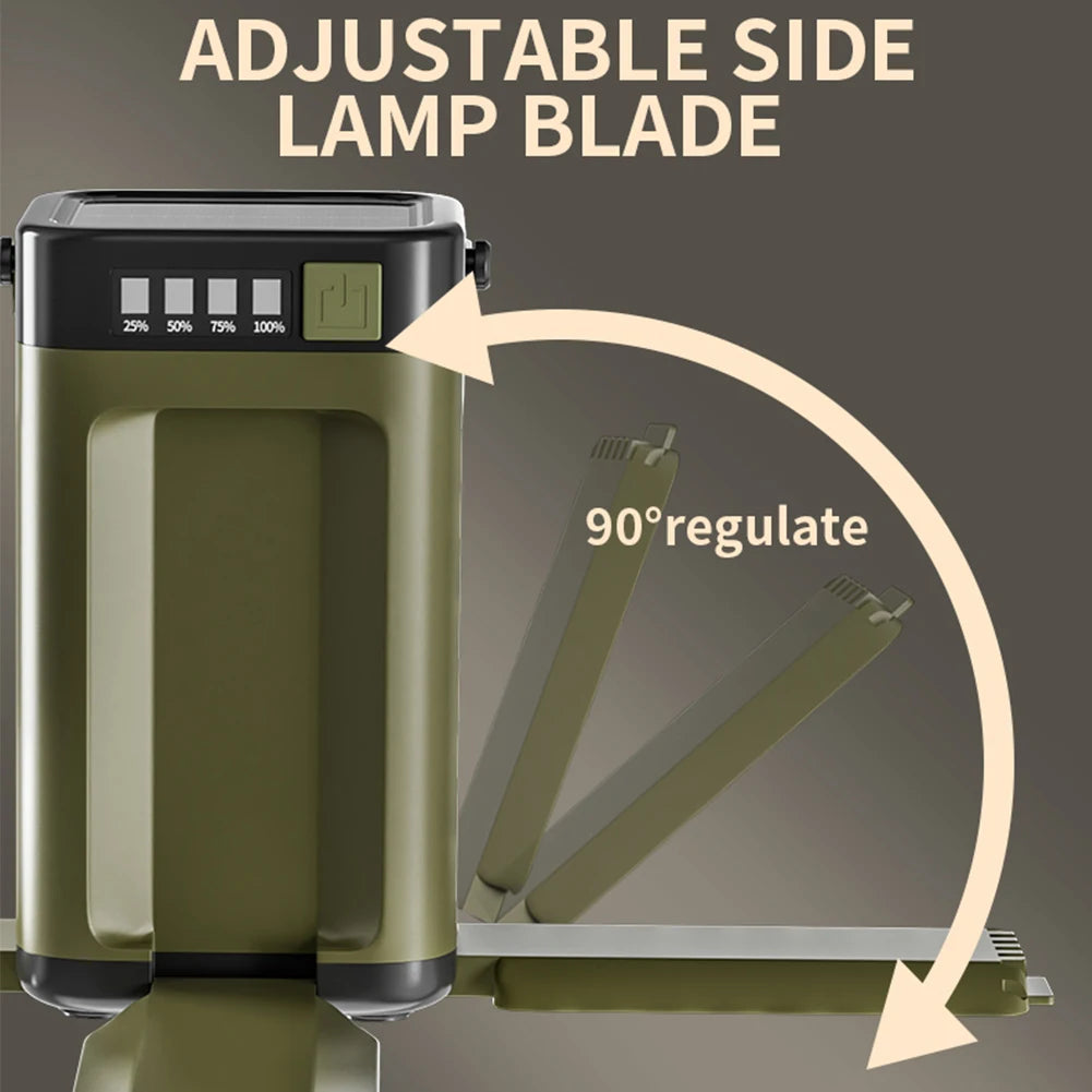 Rechargeable Lantern Power Bank Solar Camping Lantern Portable LED Tent Light