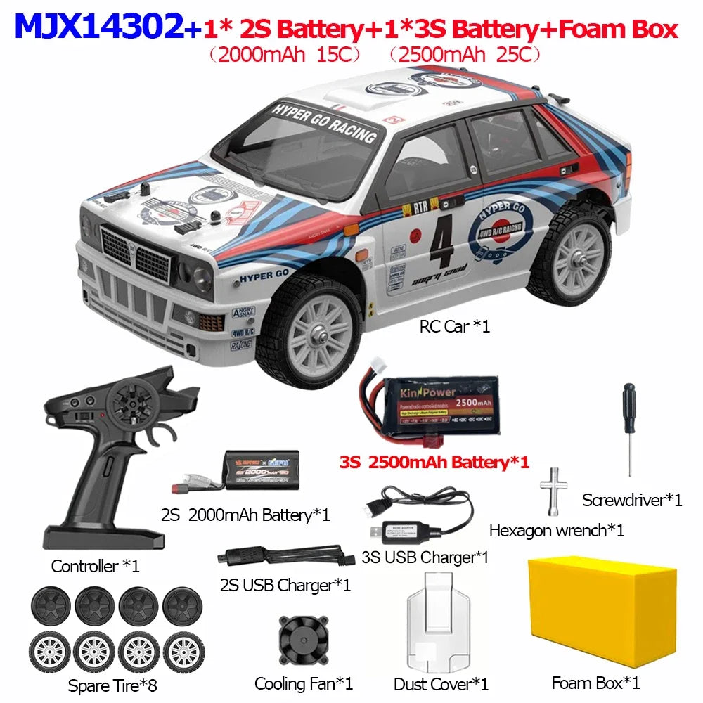 MJX 14302 1:14 Hyper Go RC Car – Brushless 4WD Off-Road Drift Car with 55KM/H Top Speed