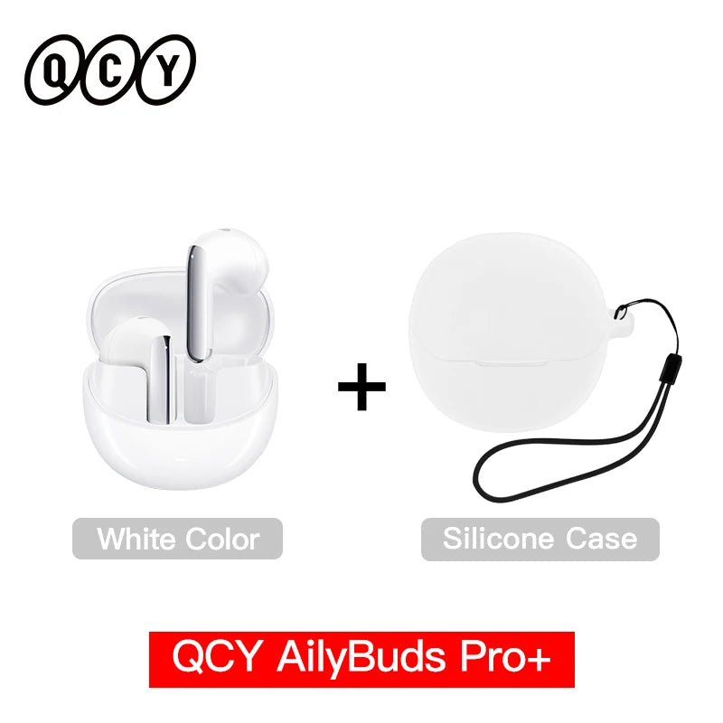QCY HT10 AilyBuds Pro+ ANC Wireless Earphone Al Audio Hi-res with LDAC Bluetooth 5.3 Earbuds Adaptive ANC Multipoint Connection
