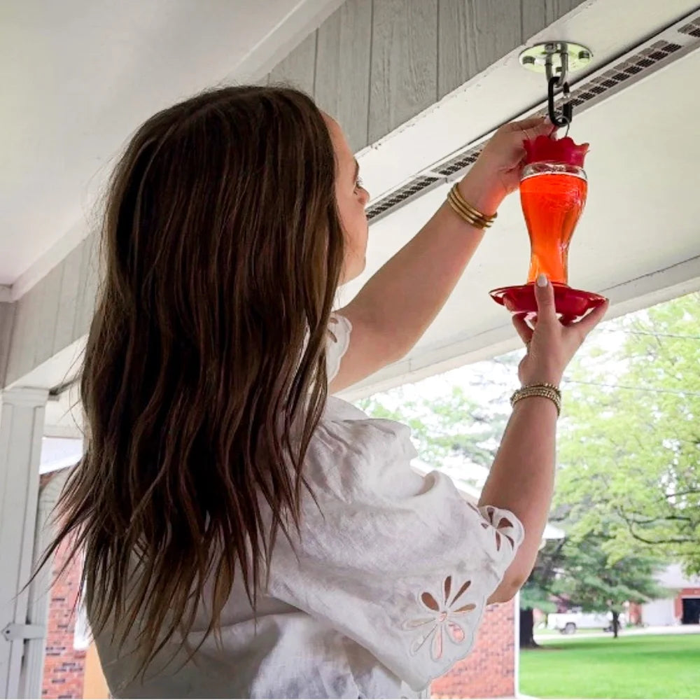 Hummingbird Feeder Outdoor Hanging Leak-Proof Nectar Feeder with 30 Feeding Ports