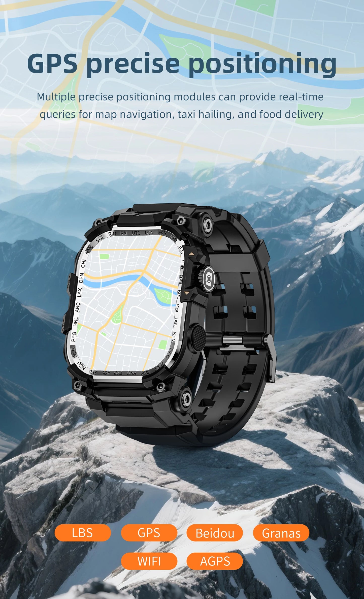 LOKMAT APPLLP 7 MAX Smart Watch Phone – 4G/5G Android Smartwatch with Rotating Camera, AMOLED Display, 3GB+32GB Storage