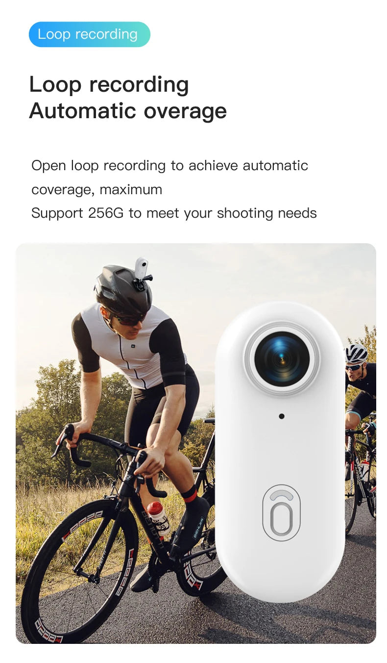 4K Mini Body Camera with 64GB Storage & Waterproof Case