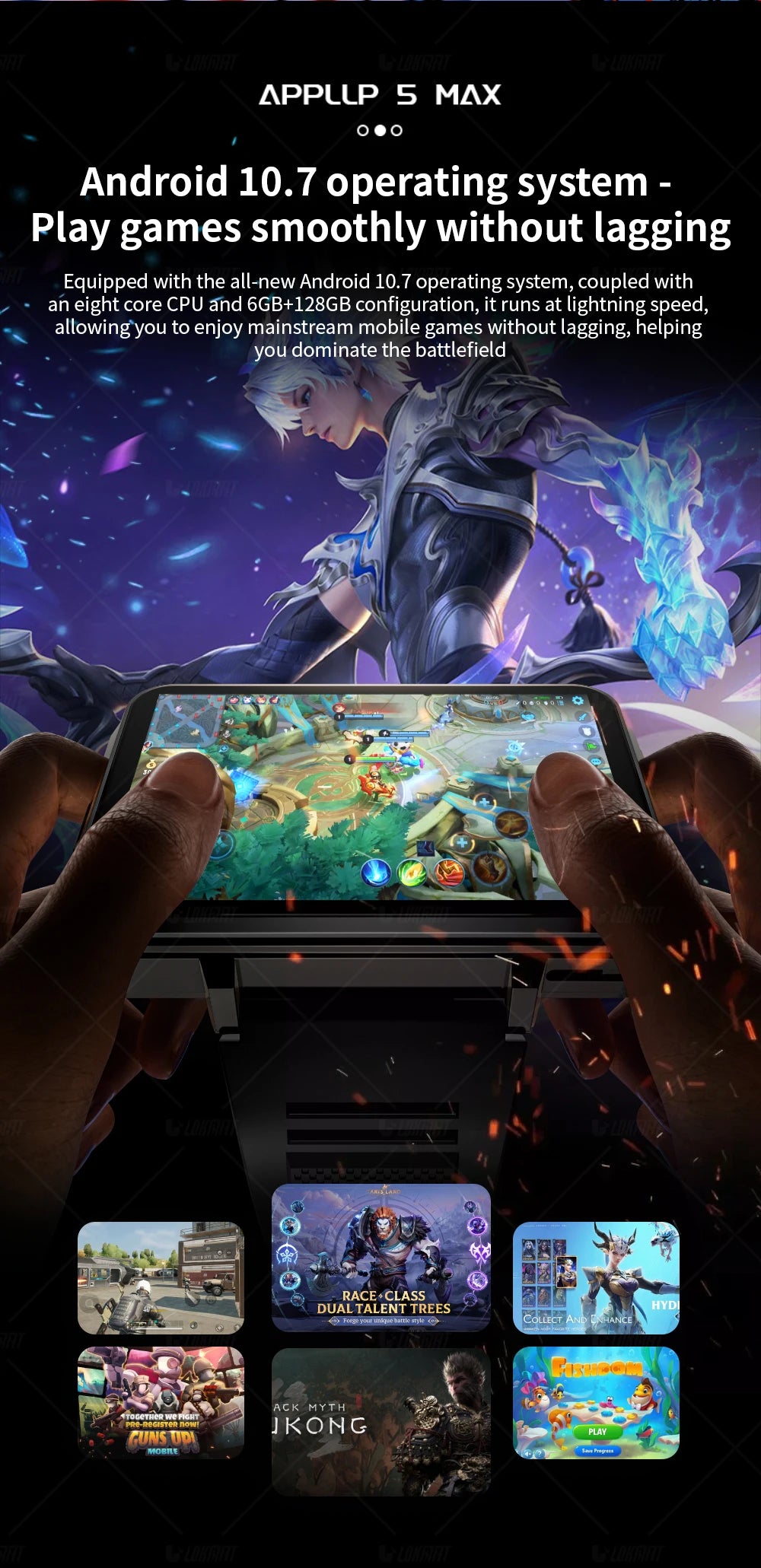 LOKMAT APPLLP 5 MAX Smart Android Watch Phone